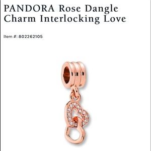 Pandora charm, interlocking love